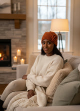 Load image into Gallery viewer, Beanie Accented w/Flower
