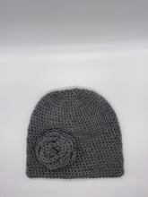 Load image into Gallery viewer, Beanie Accented w/Flower
